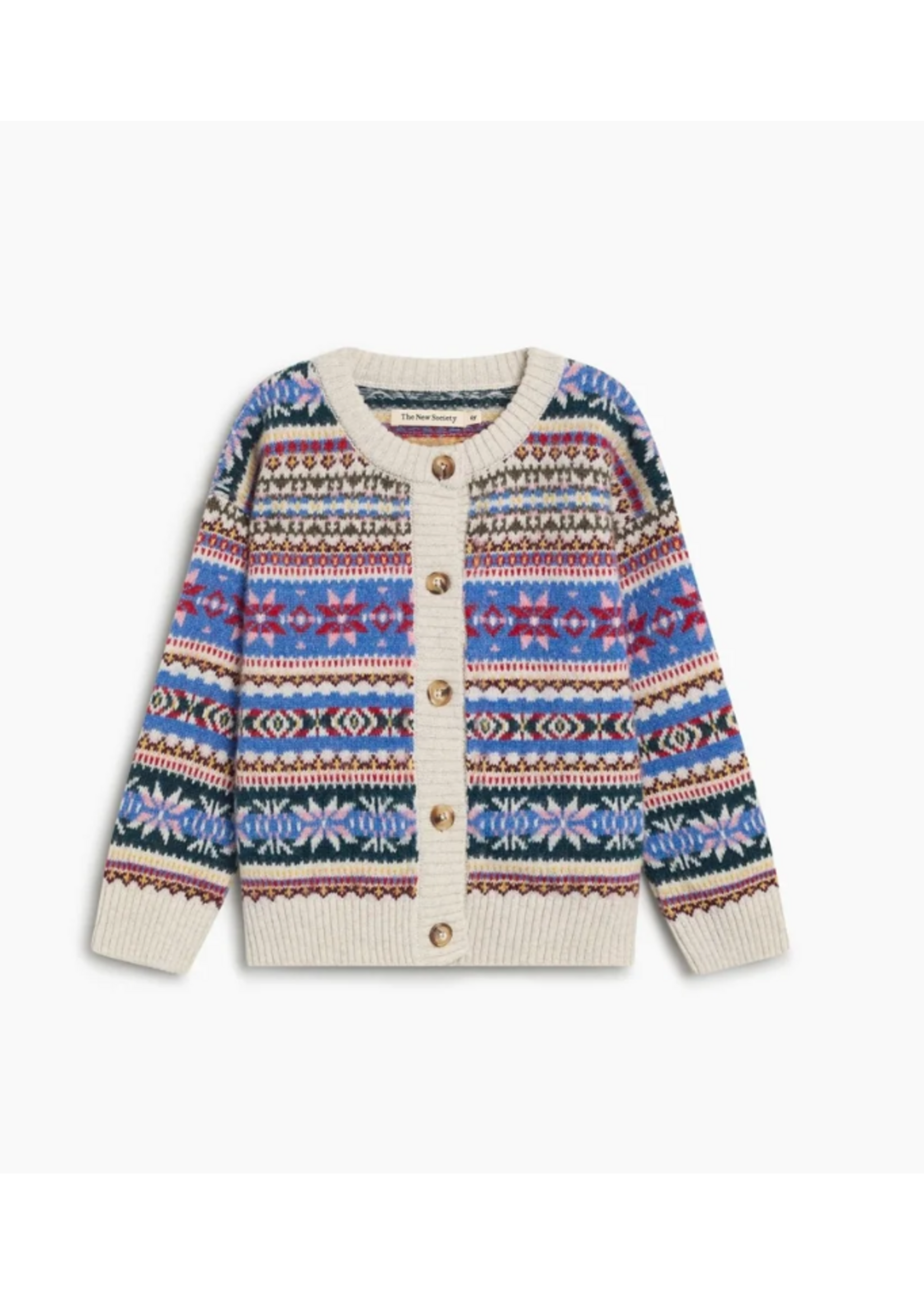 The New Society TNS Cardigan Caia Jacquard