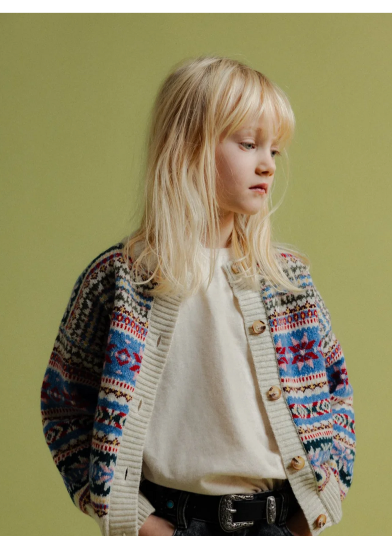 The New Society TNS Cardigan Caia Jacquard