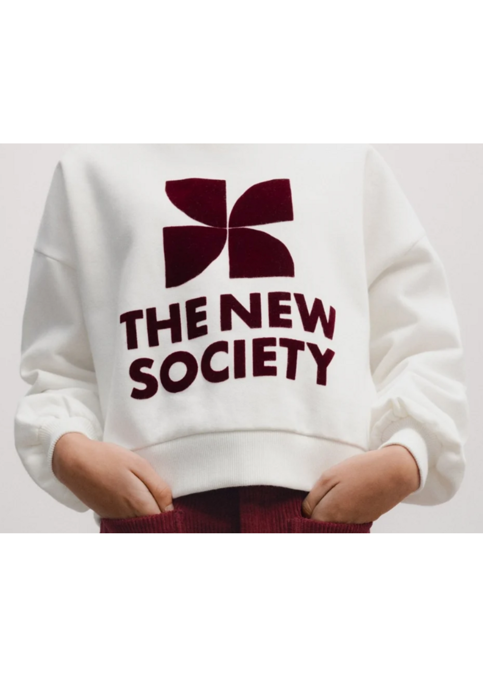 The New Society TNS Teen Sweater Logo Whisper White