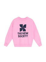 The New Society TNS Sweater Logo Lila Chifon