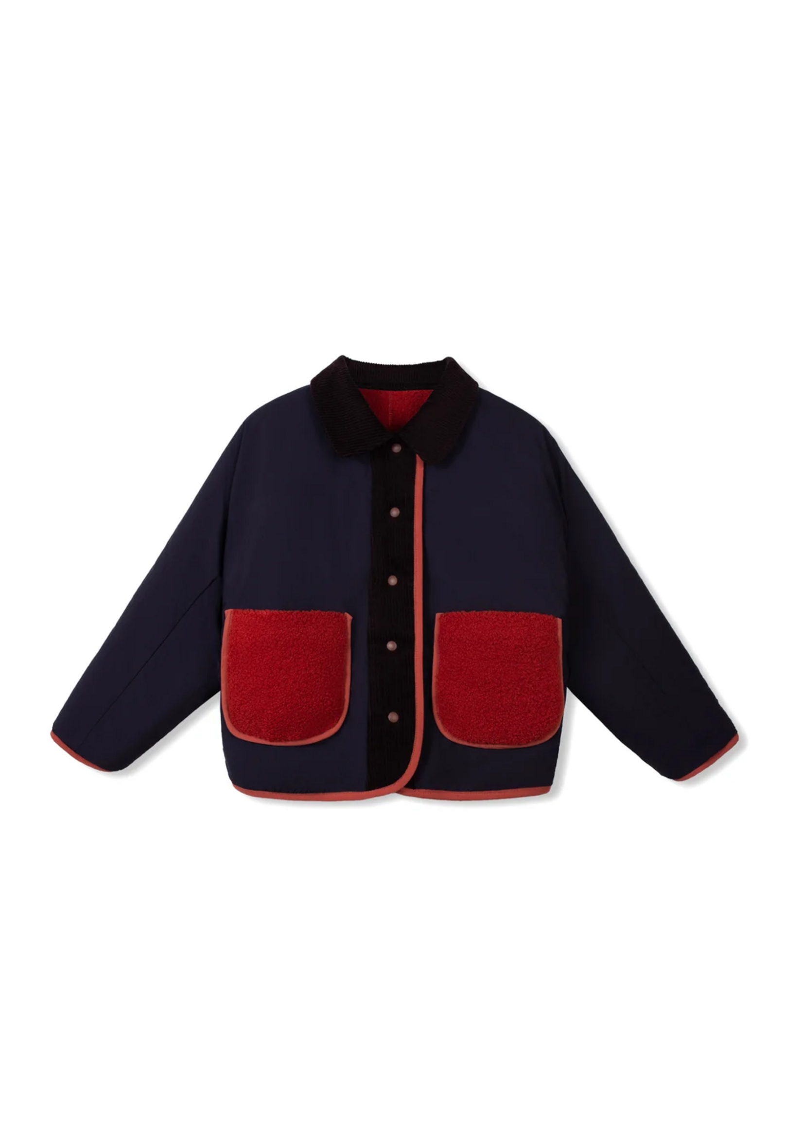 Wynken Wynken Reversible Jacket Rusty Bear