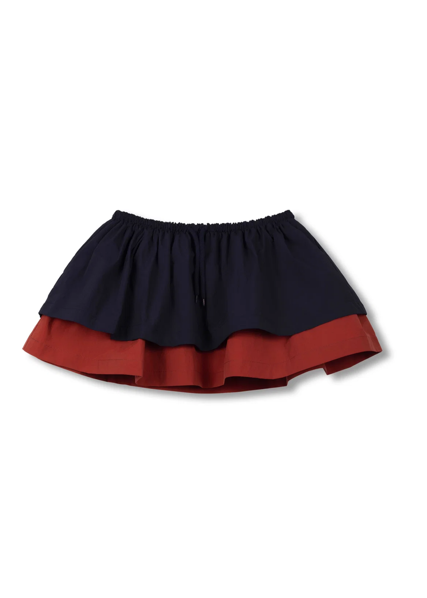 Wynken Wynken Skirt Navy/ Brick Red