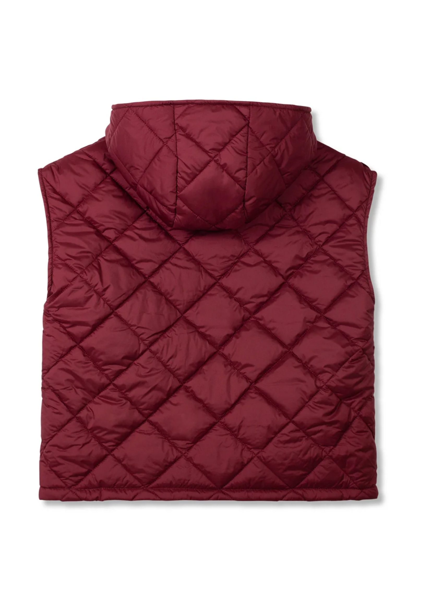 Wynken Wynken Oversized Padded Vest Brick Red