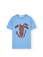 The Animals Observatory TAO T-Shirt Rooster Horse Dusty Blue