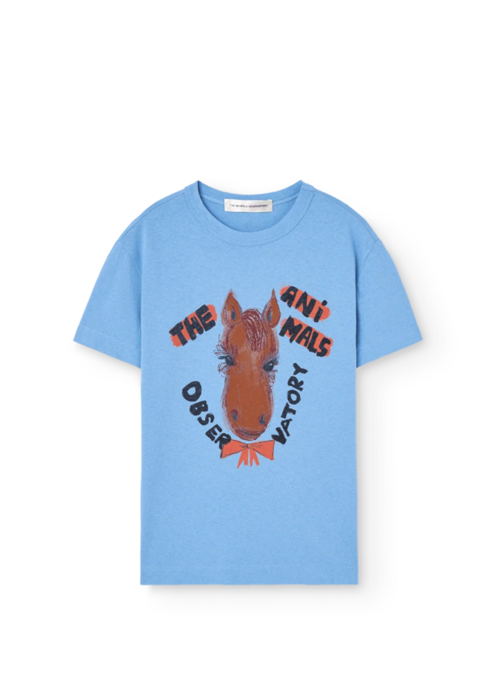 The Animals Observatory TAO T-Shirt Rooster Horse Dusty Blue