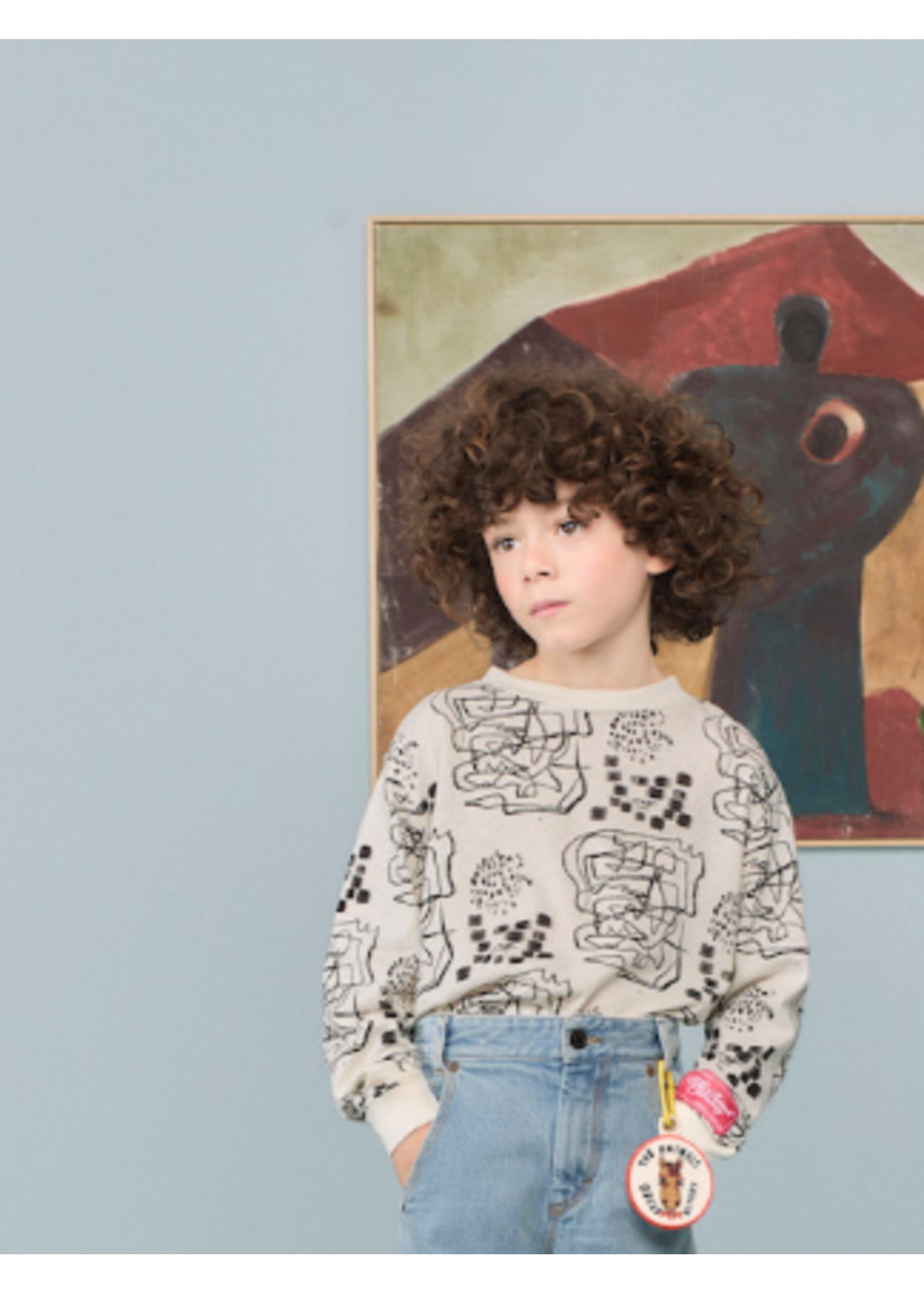 The Animals Observatory TAO Sweater Shark Raw White