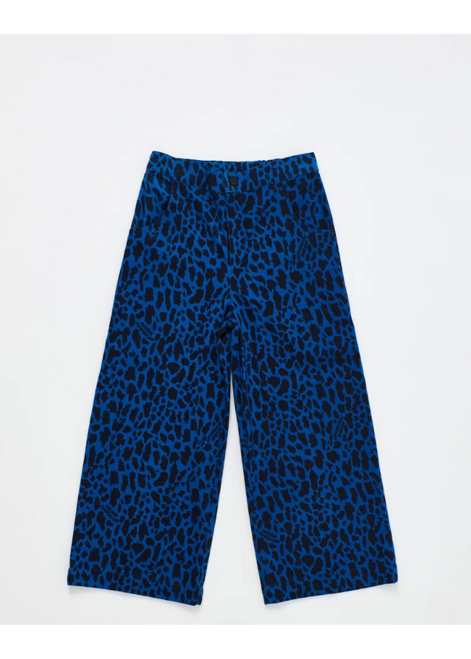 Maison Mangostan Maison Mangostan Jeans Animal Print Blue
