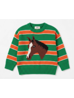 Maison Mangostan Maison Mangostan Pullover Horse Green