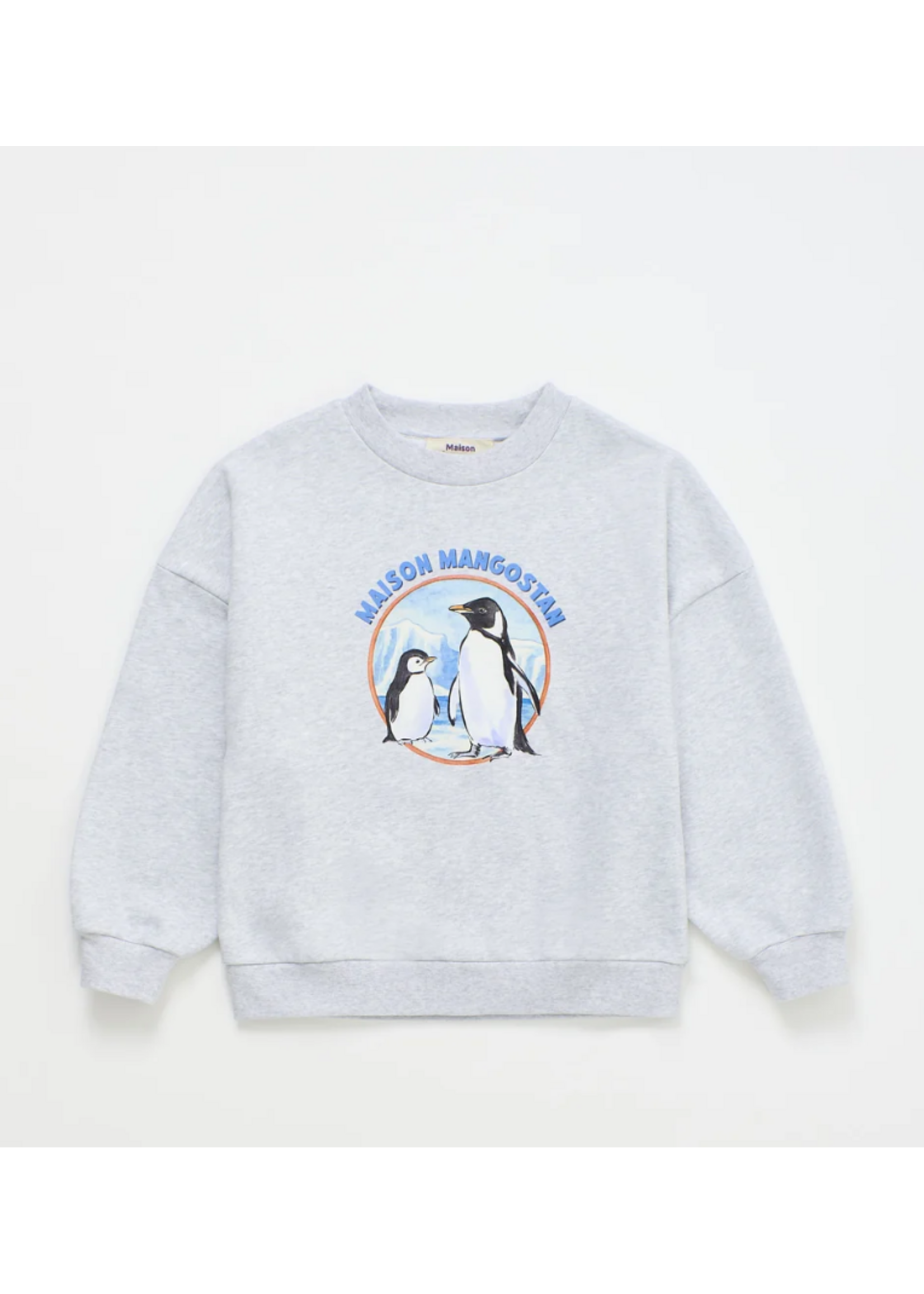 Maison Mangostan Maison Mangostan Sweater Penguins Grey