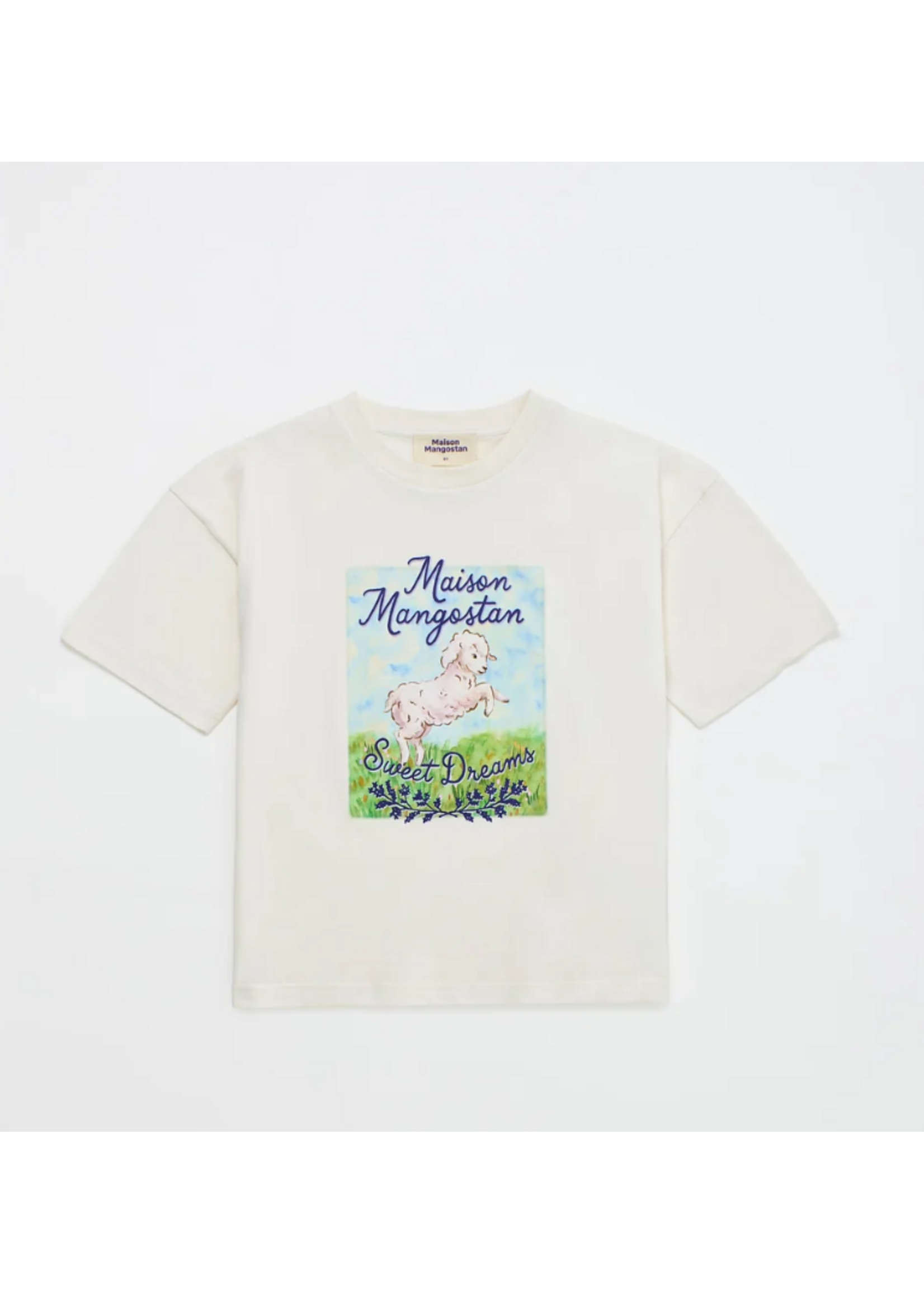 Maison Mangostan Maison Mangostan T-Shirt Ovejas Cloudy White