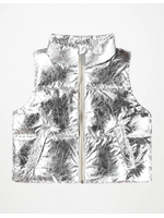 MOLO MOLO Vest Hester Crinkled Silver