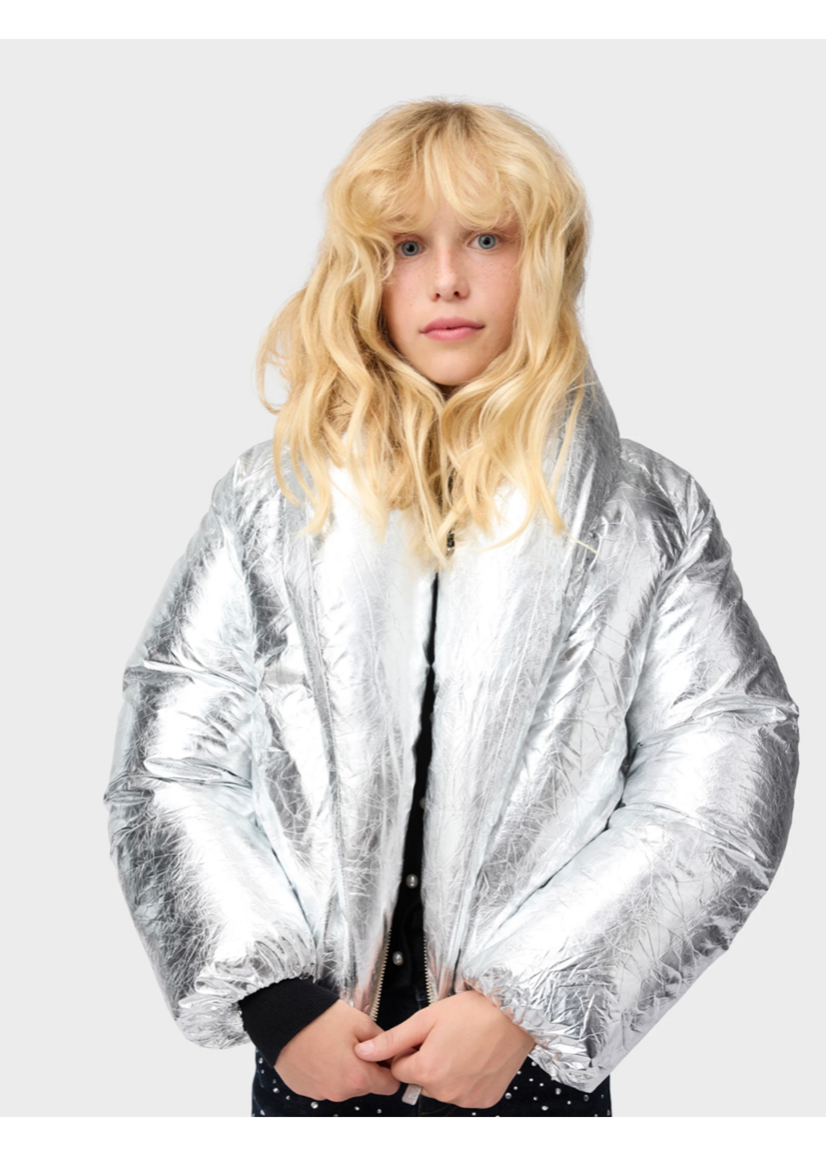 MOLO MOLO Jacket Heylee Crinkled Silver