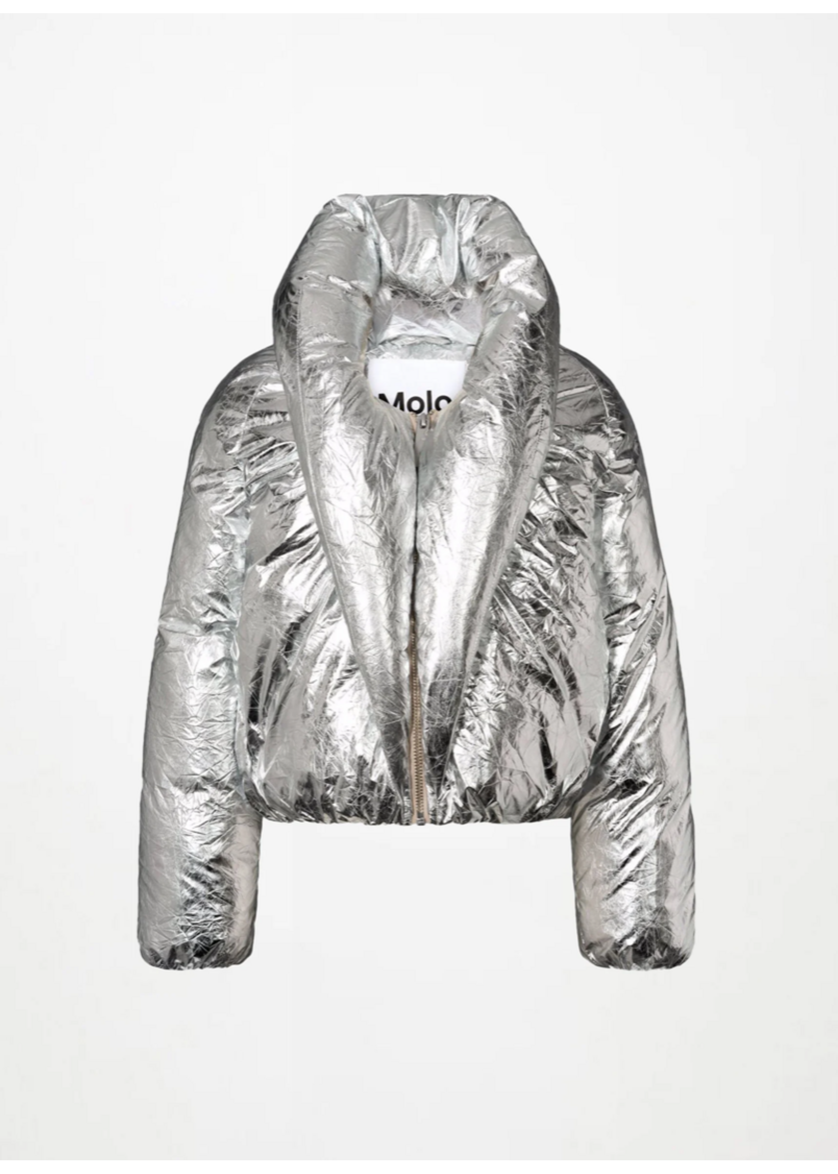 MOLO MOLO Jacket Heylee Crinkled Silver