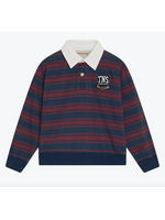 The New Society TNS Polo Globe Rumba Red Stripe