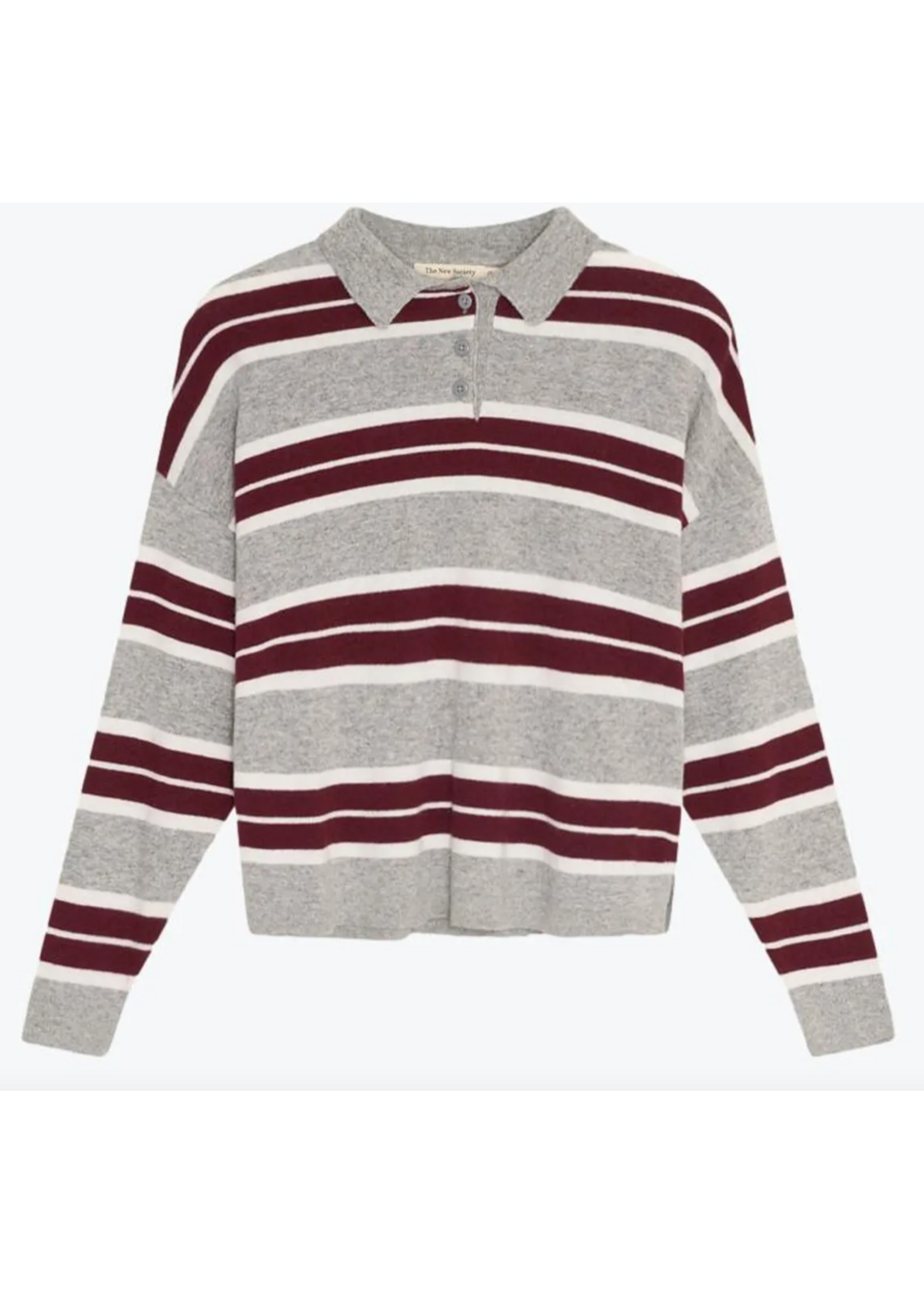 The New Society TNS Teen Polo Spin Stripe