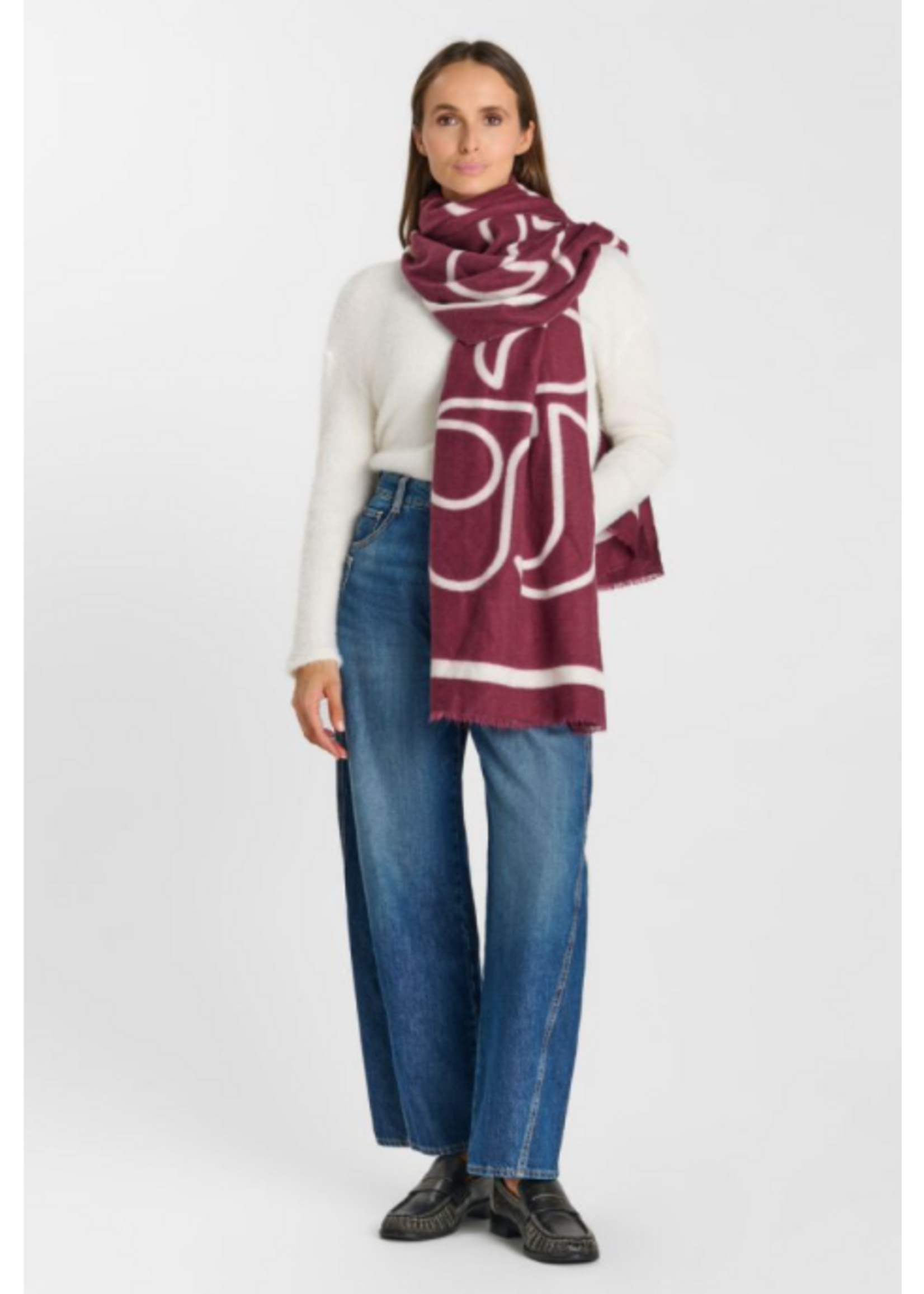 LTDC LTDC Scarf Luce Burgundy