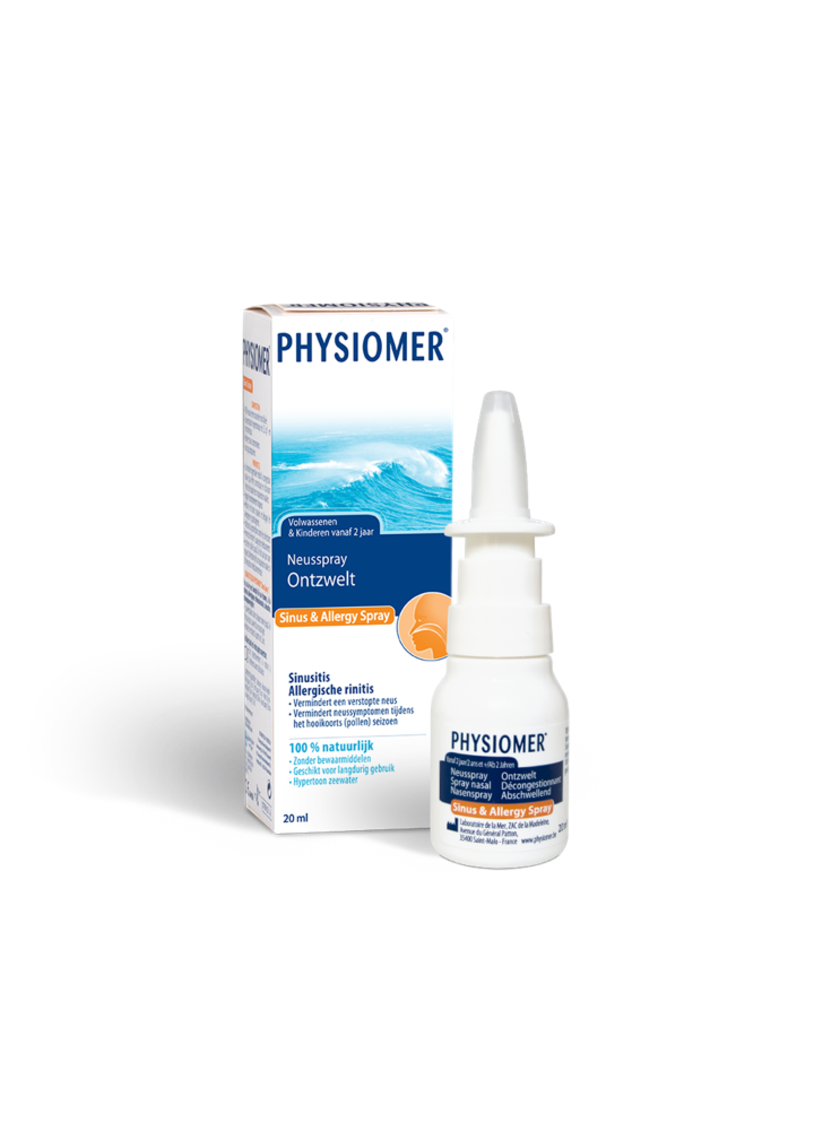 physiomer Physiomer Sinus & Allergie Pocket Spray Nasal Décongestionnant 20ml