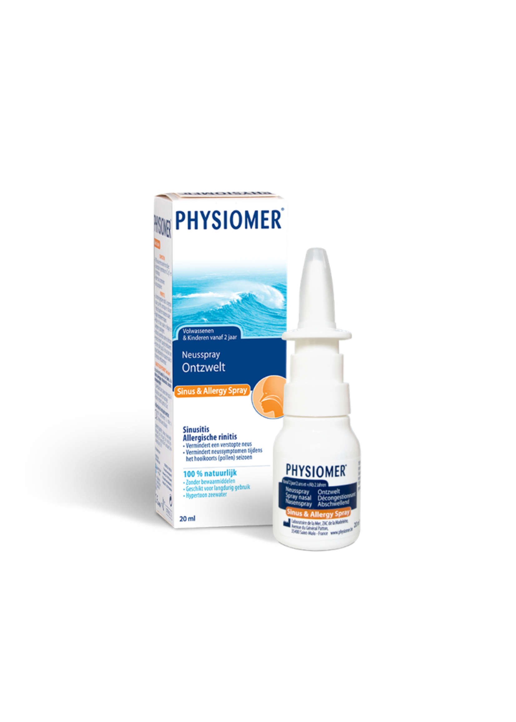 physiomer Physiomer Sinus & Allergy Pocket Ontzwellende Neusspray 20ml