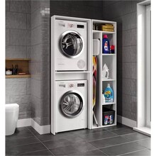Wasmachine en droger  kast wit