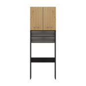 Wasmachine Opbouw-Antraciet Eikenkleur -Wasmachine/Wasdroger meubel Wasmachine Opbouw-Antraciet Eikenkleur -Wasmachine/Wasdroger meubel