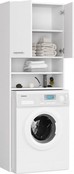 Wasmachine opbouw wit wasmachine/ wasdroger  kast