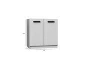 Keukenkastje wit voor spoelbak 80 cm