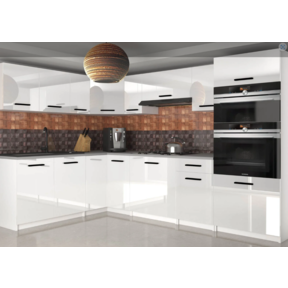 Keuken wit glans 420 met werkblad