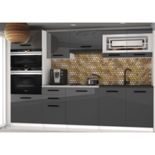 Keuken antraciet glans 240 met werkblad