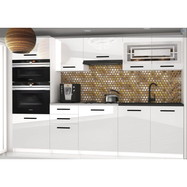 Keuken wit glans 240 met werkblad