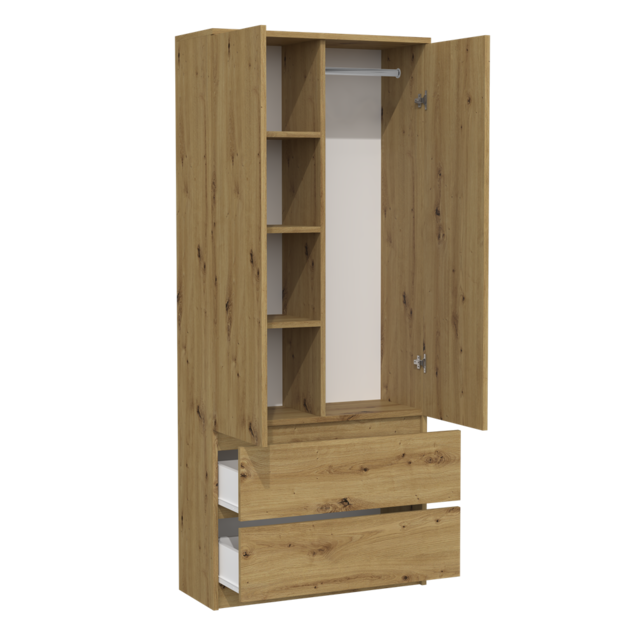 Kledingkast artisan 90 cm
