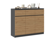 Dressoir Antraciet Eiken