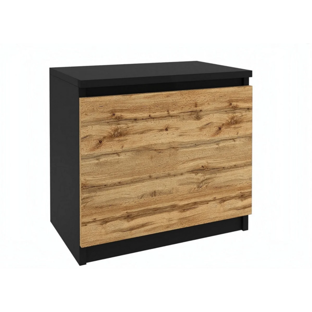 Nachtkastje zwart eiken