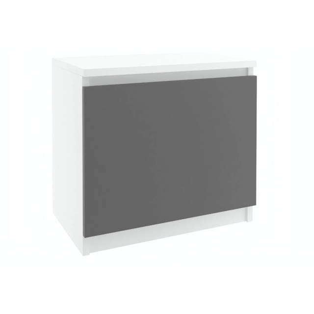 Nachtkastje wit grijs