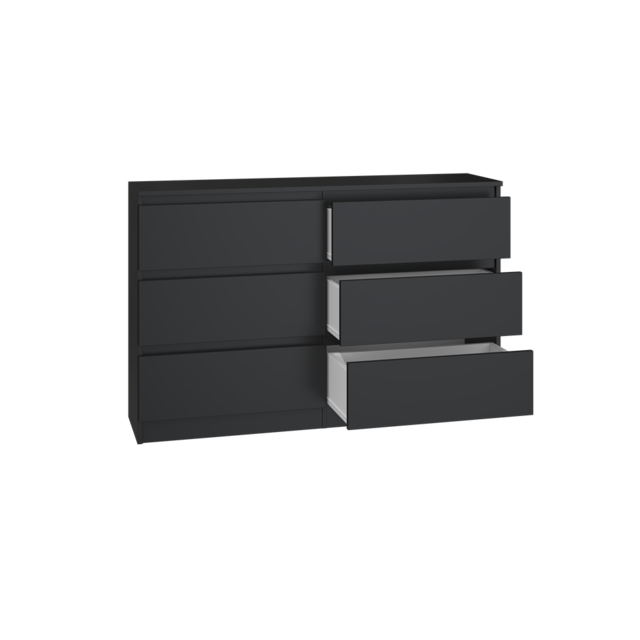 Ladekast  zwart - 120cm