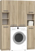 Wasmachinekast met 2 kolomkasten sonoma Wasmachinekast met 2 kolomkasten sonoma