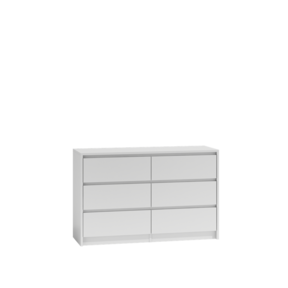 Ladekast 120cm  6 lades  wit