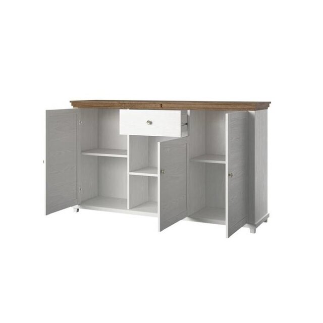 Dressoir Evora Wit Eiken 160 cm