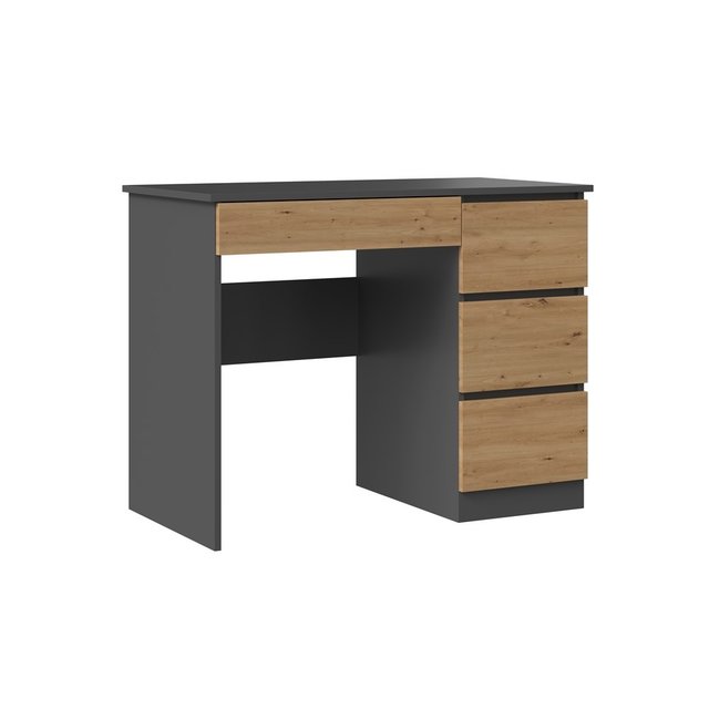 Bureau Antraciet Eiken kleur Bureau Antraciet Eiken kleur