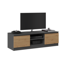 Tv meubel antraciet met eiken kleur  120 cm