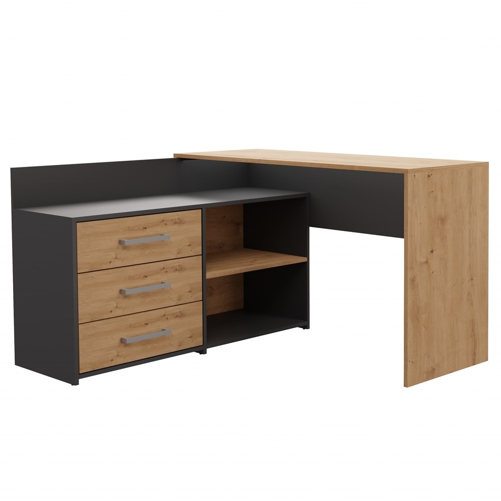 Hoekbureau Coralie-mat wit Modern - CBA