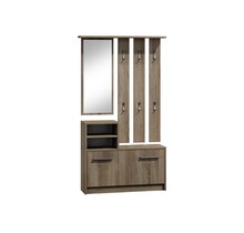 Halmeubel - met Spiegel, Kapstok en Schoenenkast