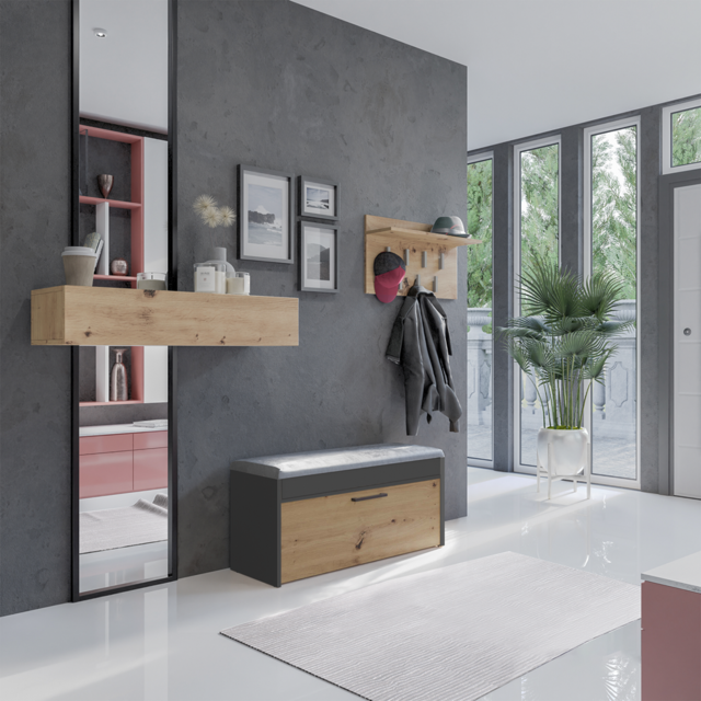 Schoenenbank met Opberg Ruimte