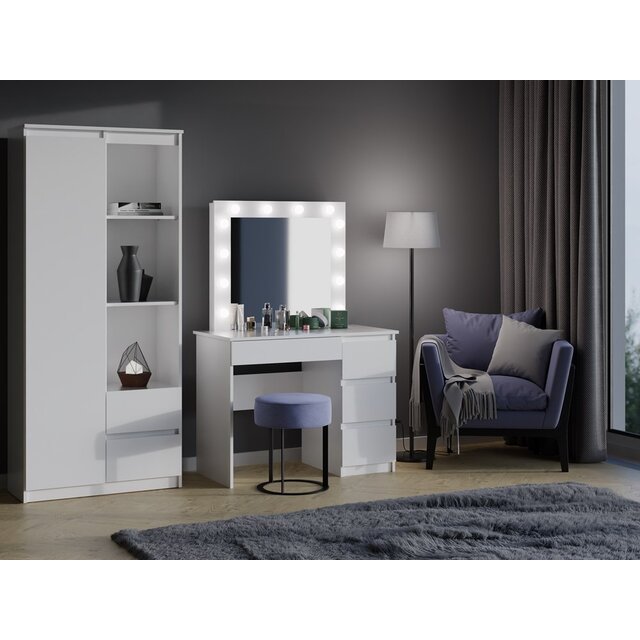 Make-uptafel met ledverlichting