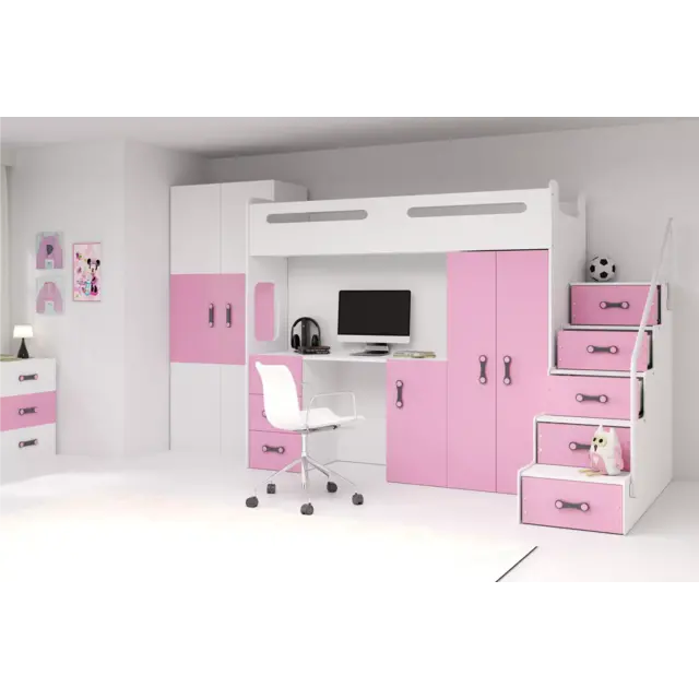 tienerbed/hoogslaper met bureau en matras Max 4 tienerbed/hoogslaper met bureau en matras Max 4