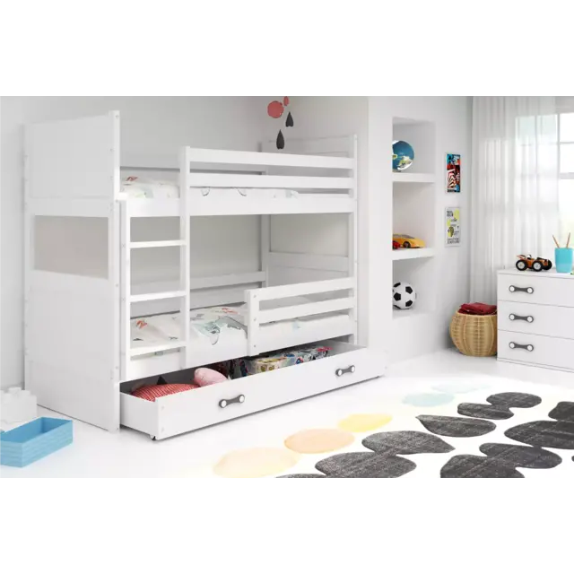 stapelbed Rico 2 pers 80 x 190  met matras en opberglade stapelbed Rico 2 pers 80 x 190  met matras en opberglade