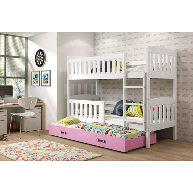 stapelbed Winnie 80 x 190 max 3 pers incl matrassen