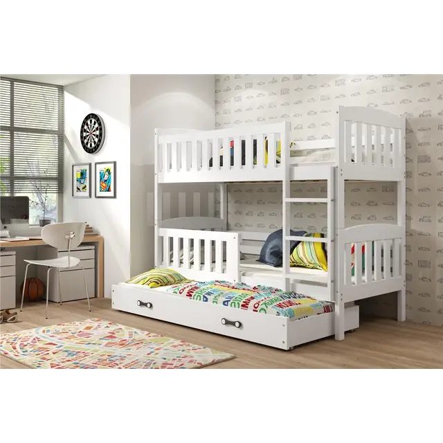 stapelbed Winnie 80 x 190 max 3 pers incl matrassen