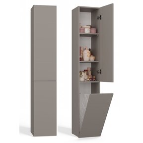 kolomkast nel 4  met wasmand klei