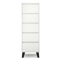 Ladekast  scandi wit 5 lades