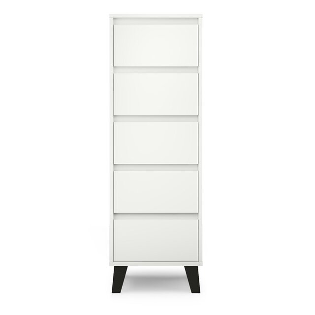 Ladekast  5 lades wit